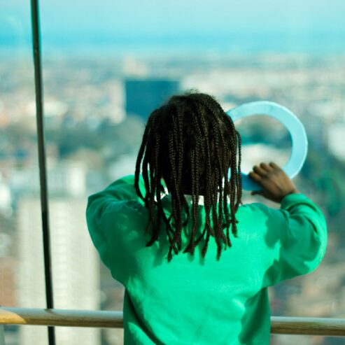 Children on an educational schools visit to Spinnaker Tower Portsmouth