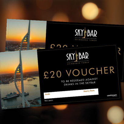 Sky Bar Spinnaker Tower Gift Voucher