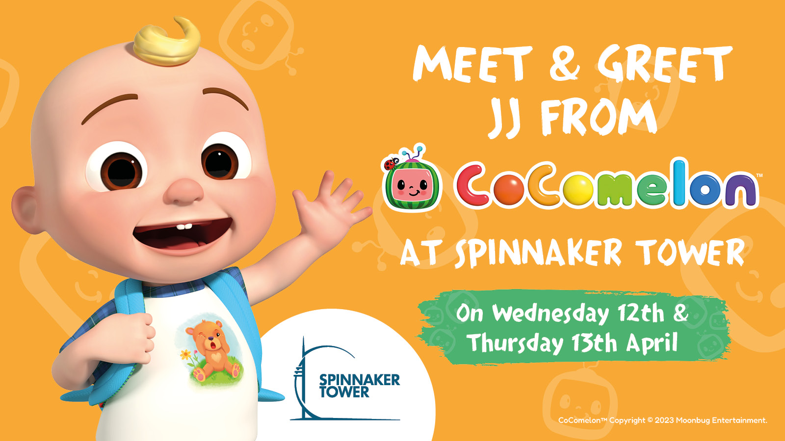 Meet & Greet JJ from CoCoMelon at Spinnaker Tower Portsmouth