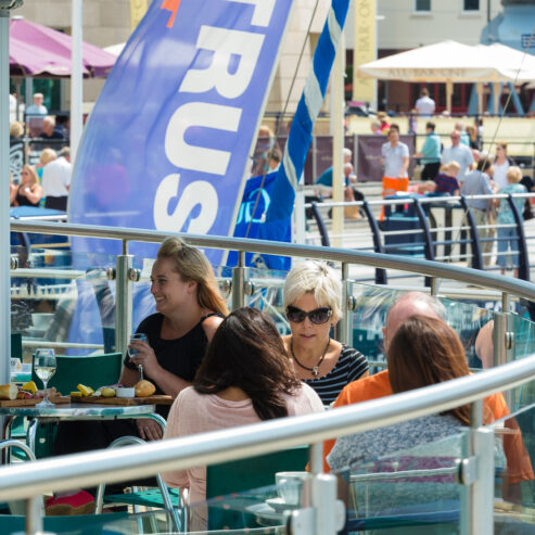 Al fresco lunch at Spinnaker Kitchen and Bar